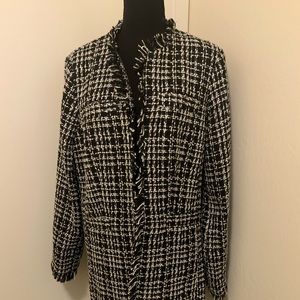 Like new houndstooth long blazer